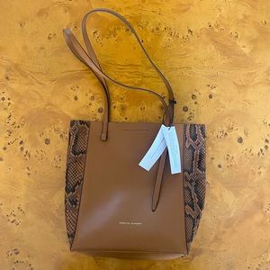 NWT Rebecca Minkoff Snakeskin small tote handbag